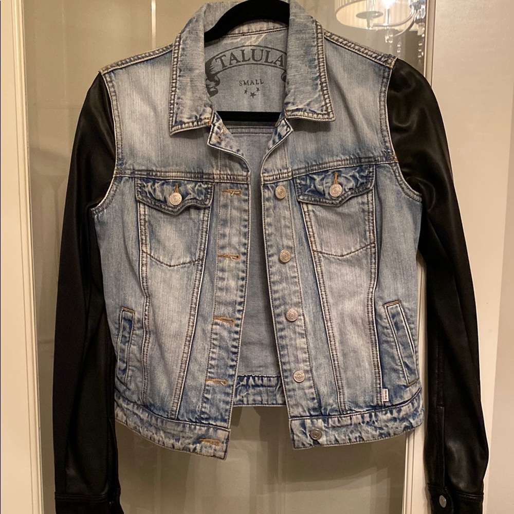 Talula Denim and Faux Leather Jacket